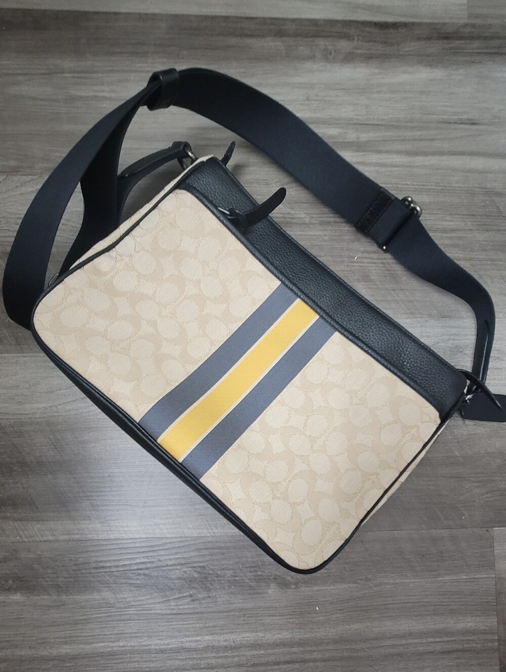 Coach Beige Signature Crossbody Bag